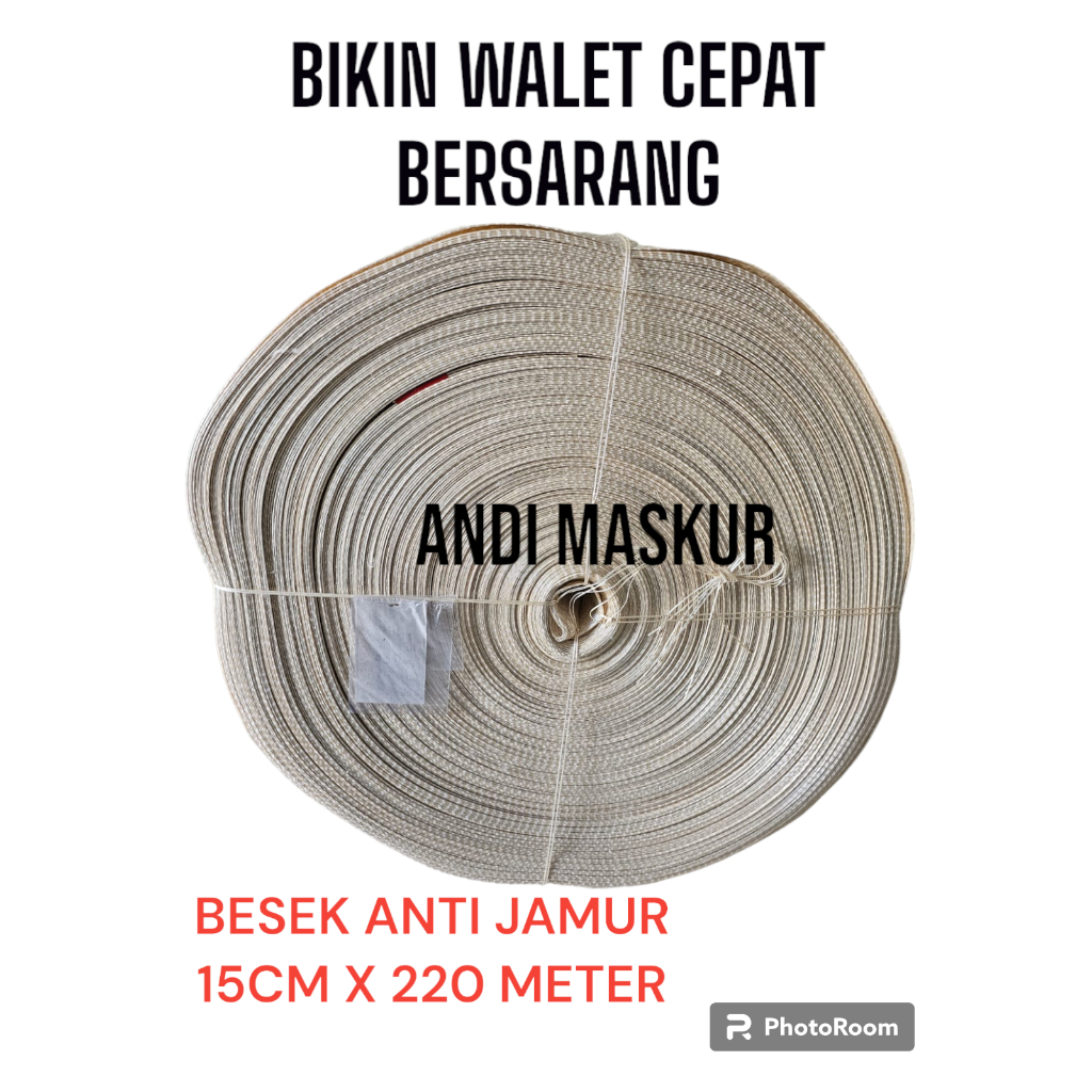 Besek anti jamur untuk walet 15CM X 220M