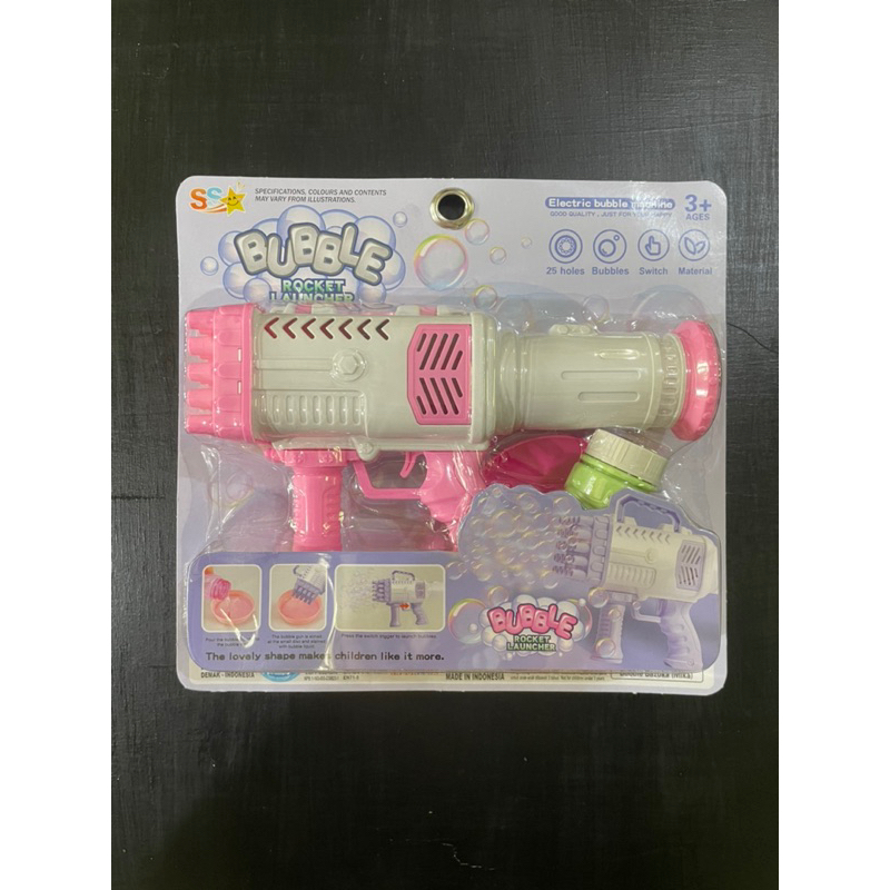 Mainan Anak Pistol Bubble Gelembung Otomatis / Mainan Murah / Gelembung Sabun