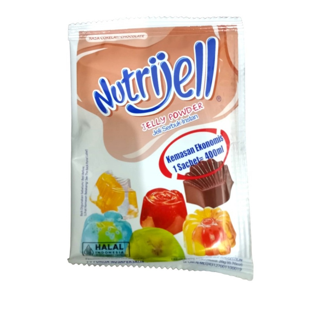 

Agar agar bubuk Jelly Powder Semua Rasa Instan Halal Nutrijell Nutrijel Ekonomis (satuan)