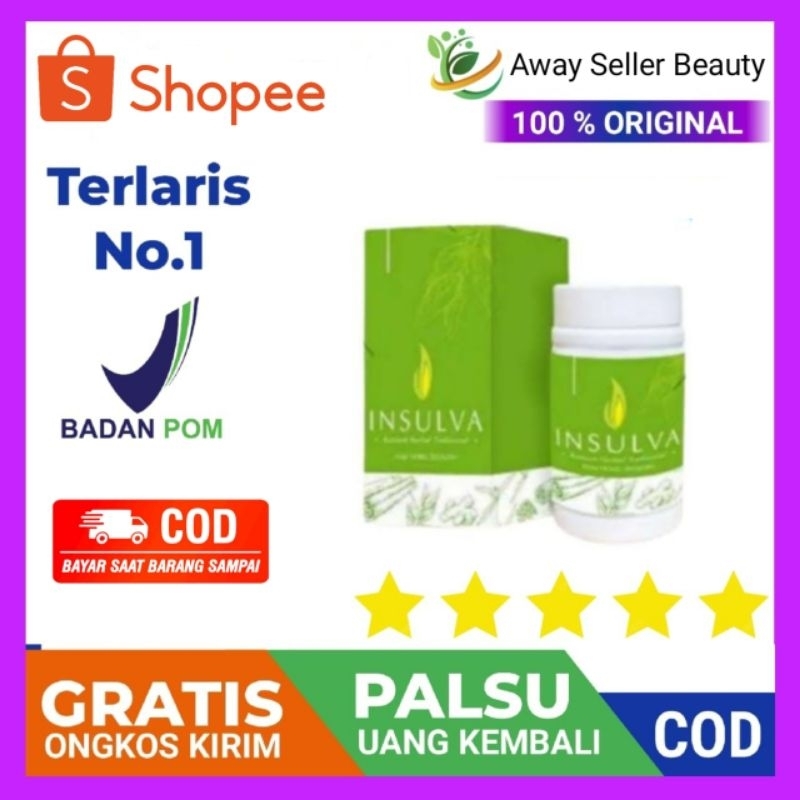 INSULVA Asli Original Suplemen Diabetes Herbal