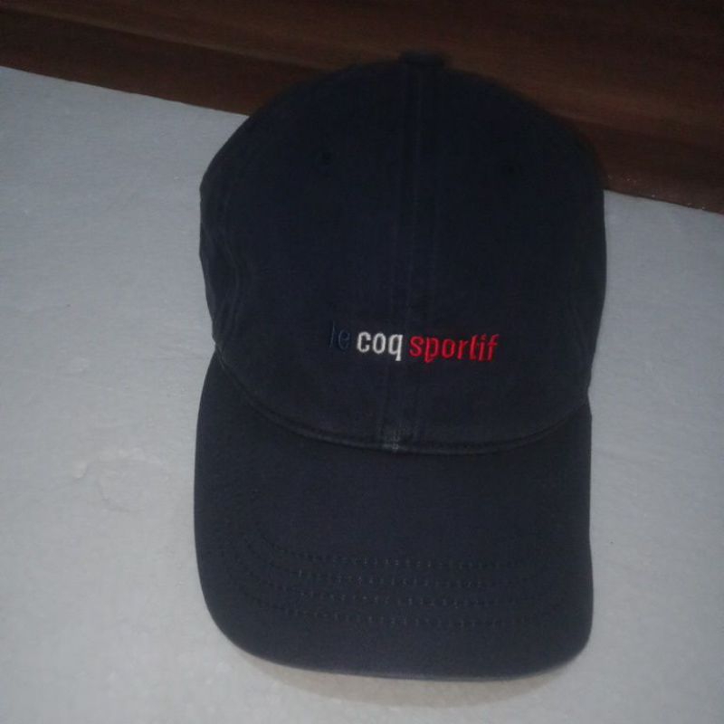 LE COQ SPORTIF NAVY simple caps all size SECOND ORIGINAL