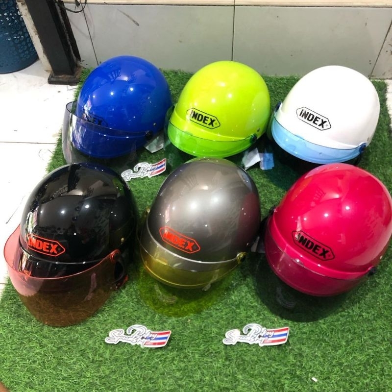 Helm cetok pretty lady helm index pretty lady visor warna original/HELM INDEX PRETTY LADY VISOR ORIG