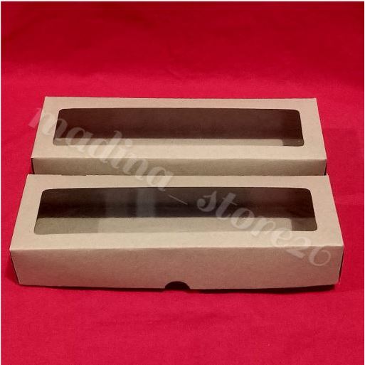 

Kardus brownies coklat window ukuran [ L ] per pcs (ECER)