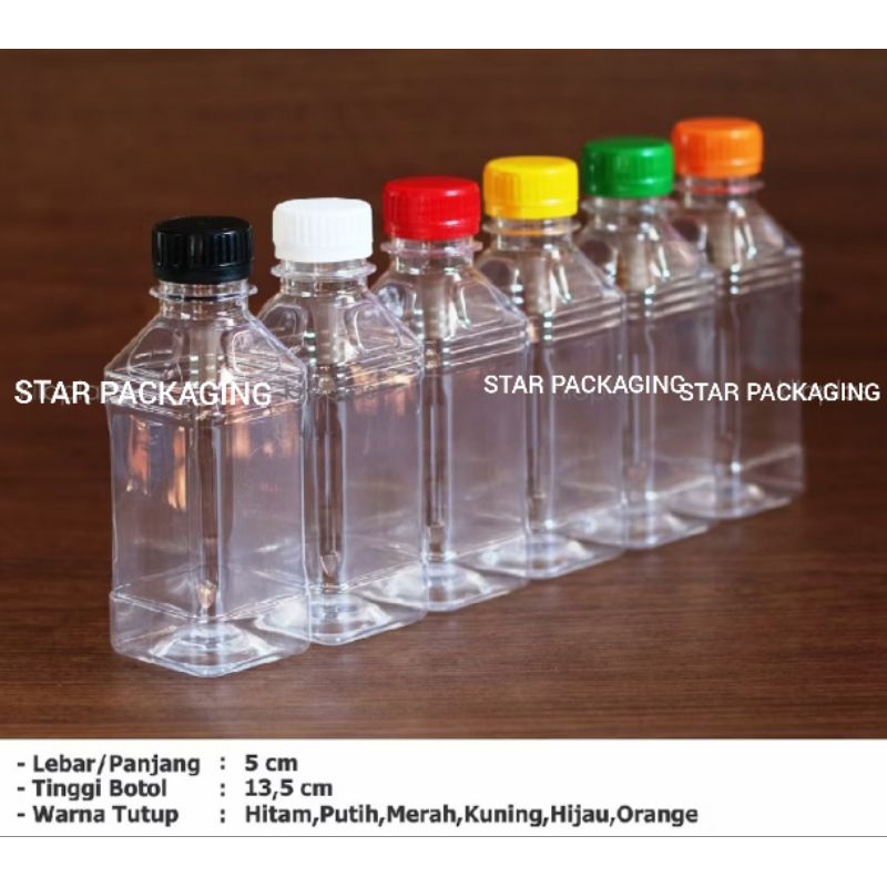 Botol 250ml Botol Kotak 250ml Botol Plastik 250ml Botol Chimory 250ml Kotak