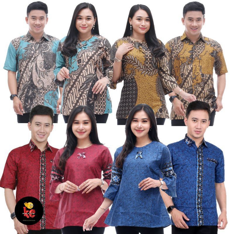 Blouse batik couple blouse batik murah kemeja batik couple blouse kantor sarimbit batik grosir