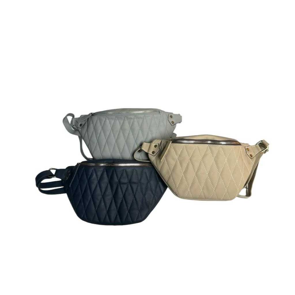 Webe bags Dica - Tas Waist Bag unisex Kulit asli