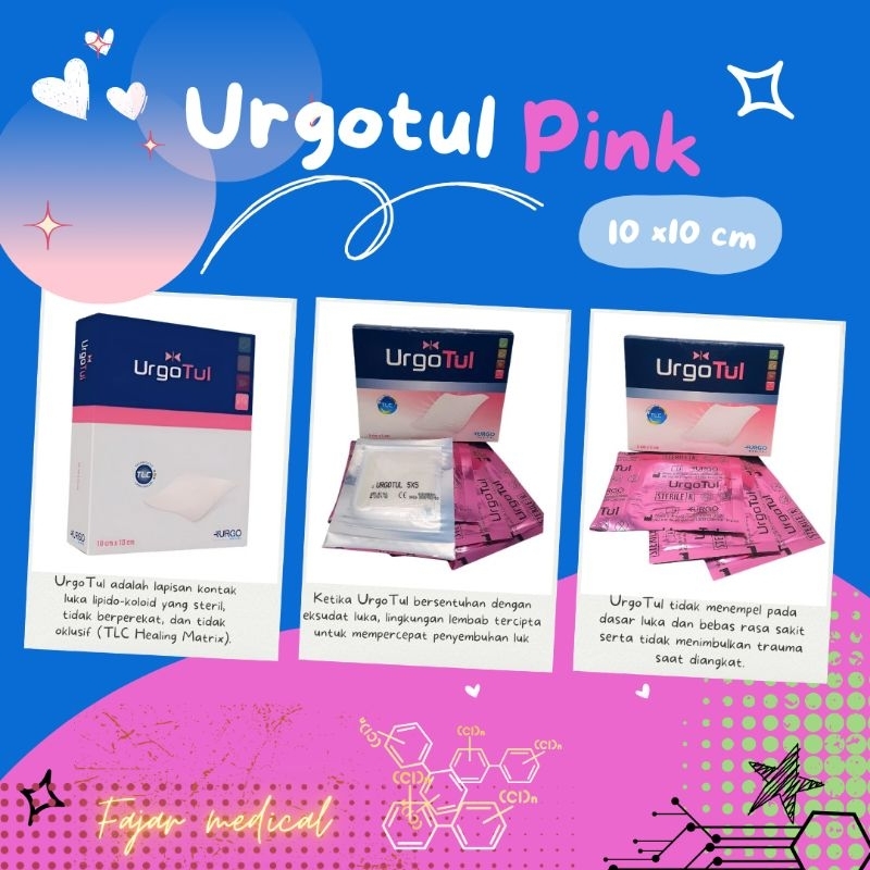 Urgotul pink 10x 10 cm