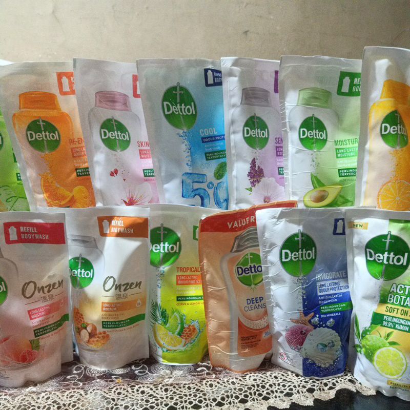 Dettol Bodywash/Bodywash sabun cair/dettol cair 410g / 370g