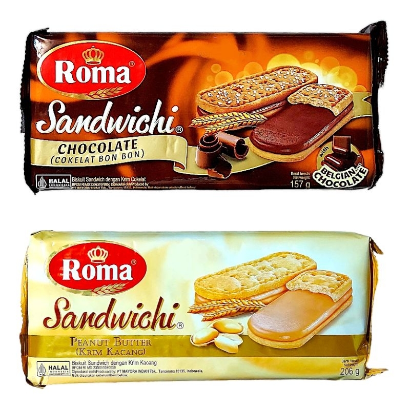 

Yang Doyan Biskuit Enak: Roma SANDWICHI 156 Gram Biskuit Renyah dengan Krim Mewah Kaya Di Surga Ngemil