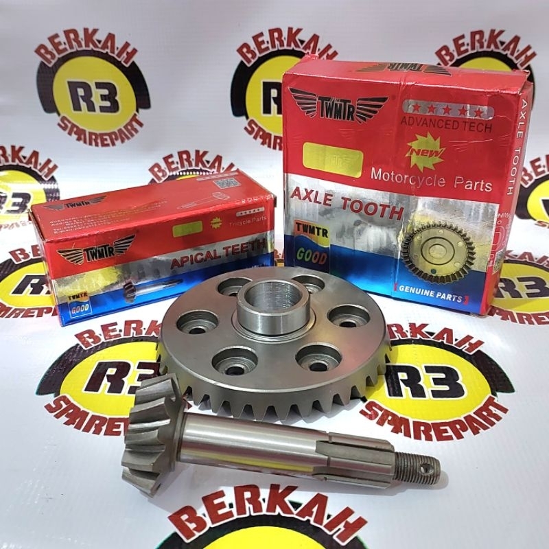 Gigi matahari Viar Kaisar Tossa 37T & gigi nanas gardan Viar Kaisar 13T gear gir gardan belakang set