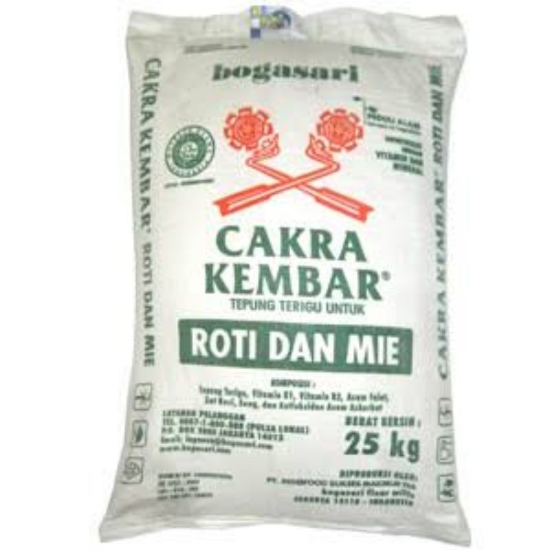 

Tepung cakra kembar sak 25kg ( SAK )