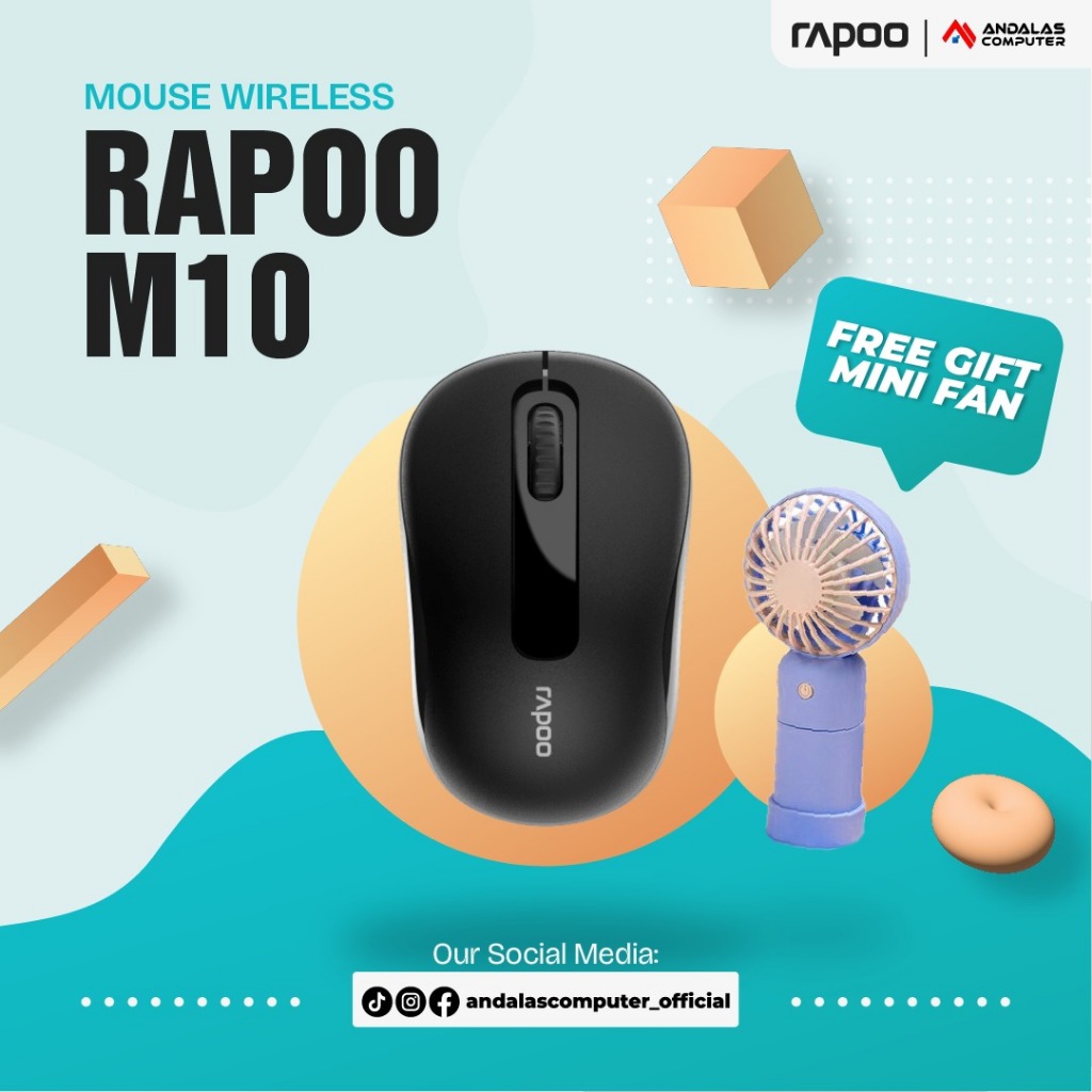 MOUSE WIRELESS OPTICAL RAPOO M10 PLUS WIRELESS MOUSE M-10 PLUS