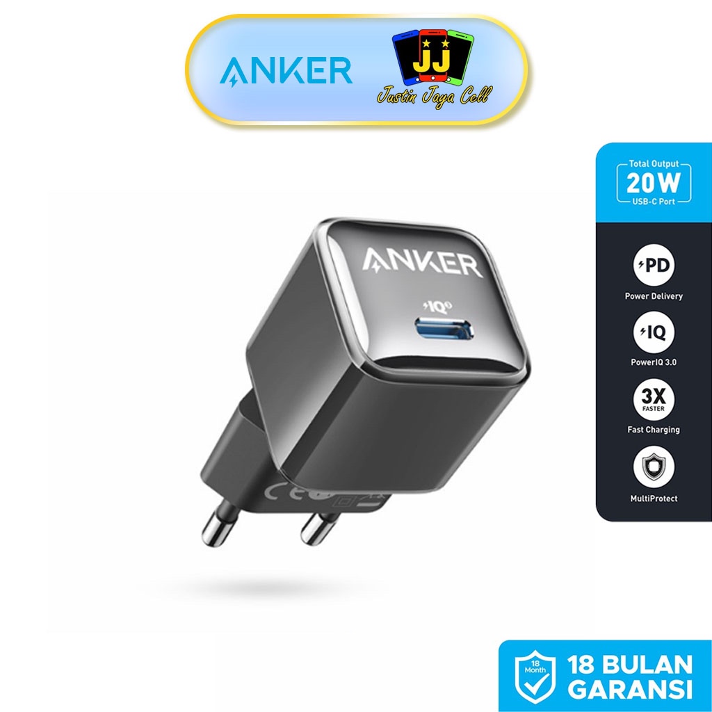 ANKER Wall Charger PowerPort Nano Pro 20W [A2637] Garansi Anker Indonesia