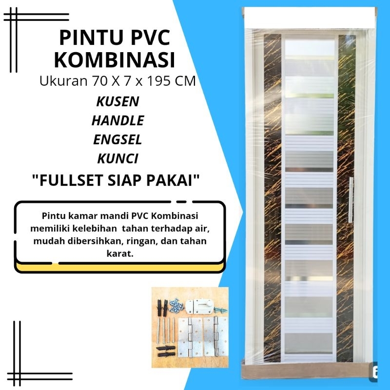 Pintu PVC Kamar Mandi NEW PVC Kombinasi | Pintu Toilet | Pintu kamar mandi minimalis | Pintu Kamar m