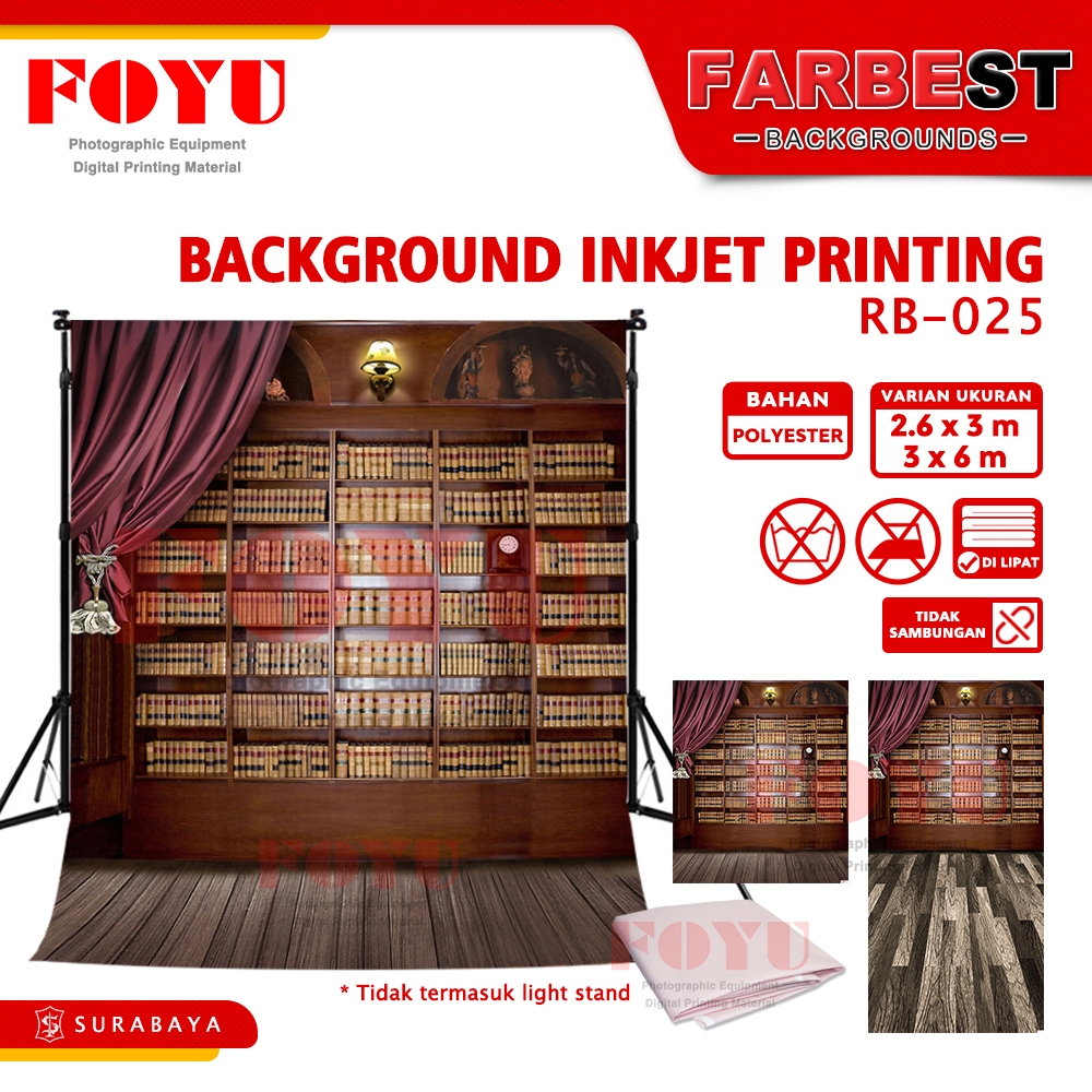 Background Backdrop Foto Photo Studio Inkjet Ukuran 2.6x3 3x6 M Meter Wisuda Graduation Gambar Rak B