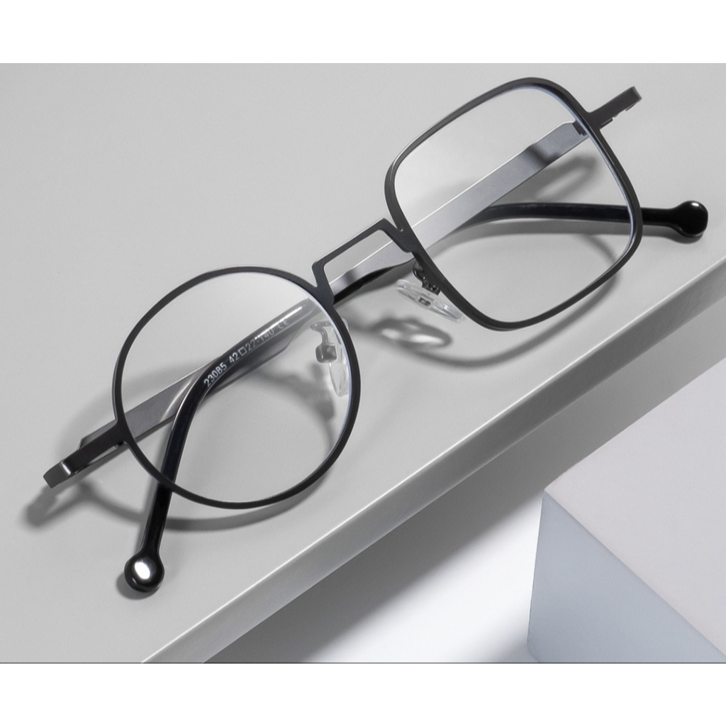 Kacamata Unik Bulat Kotak Anti Radiasi Photocromic Bluecromic Kacamata Minus Anti Blueray Kacamata