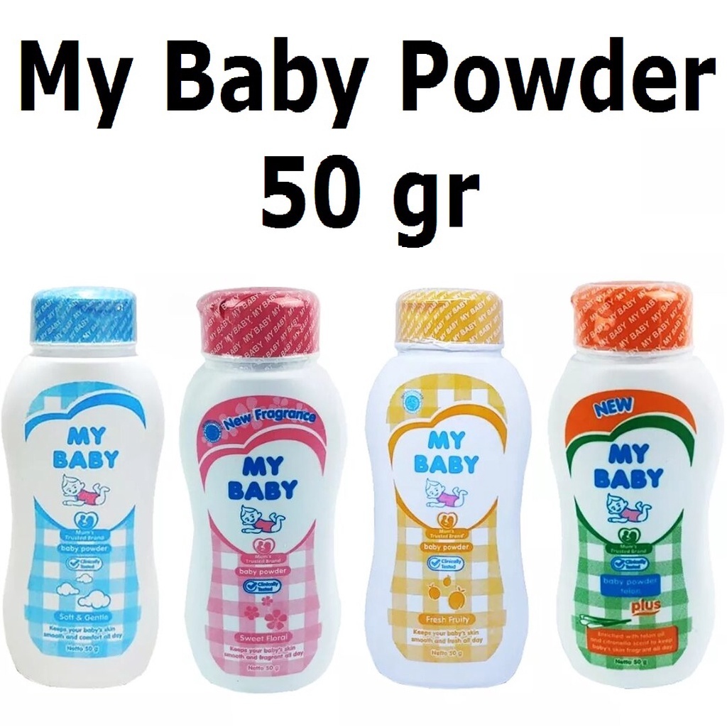 My Baby Powder 50gr / BEDAK MY BABY 50GR / Bedak Bayi (Kecil)/