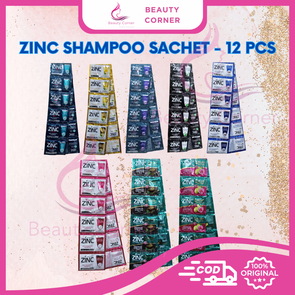 Zinc Shampoo Sachet - 12 Pcs