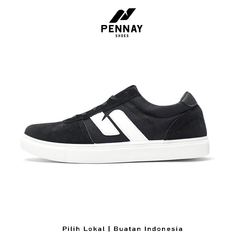 Pennay Man - Sepatu Sneakers Pria Mizuki Hitam Casual 40 - 44