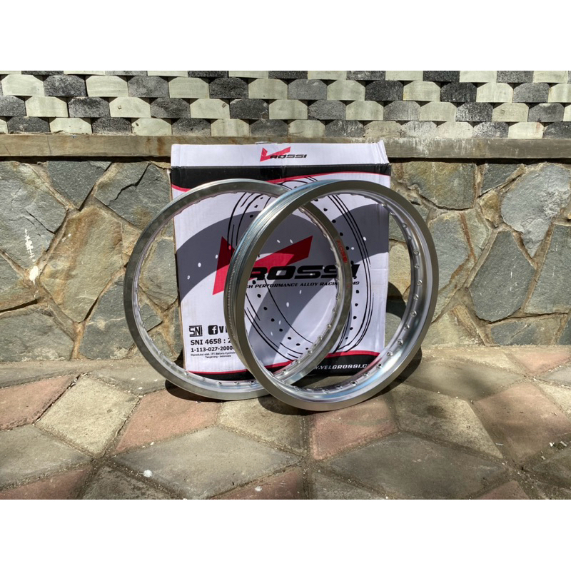 VELG ROSSI SILVER PELEK VROSSI PERAK RING 17 120 140 185 215 HARGA SATUAN