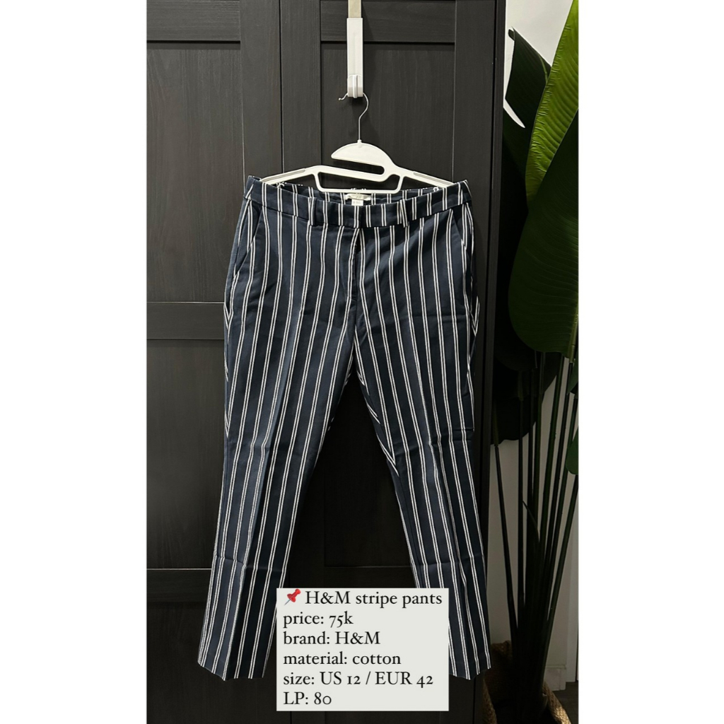 Preloved H&M Stripe Pants
