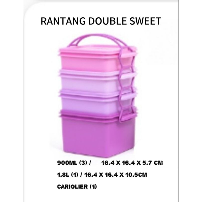 original tupperware rantang double sweet