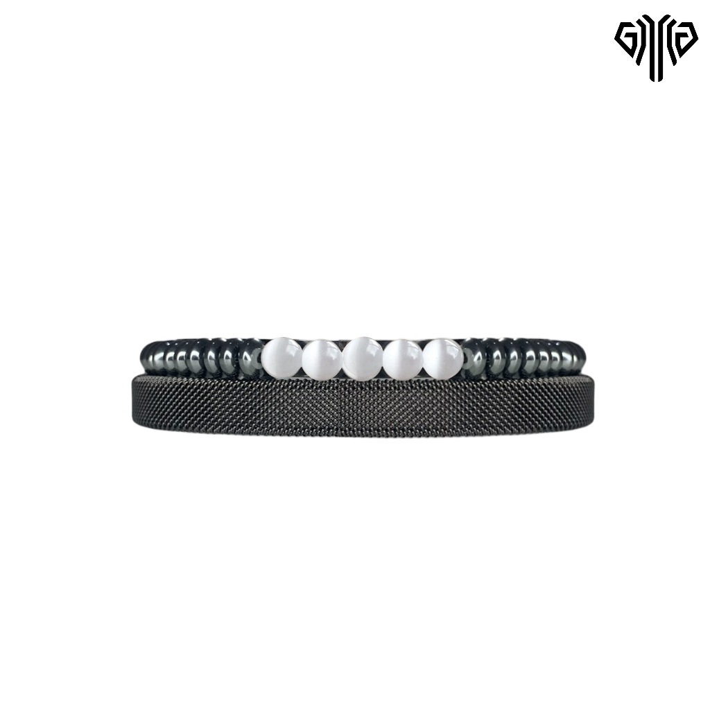 GAWUNG Gelang Pria Titanium Steel Set Mamouth Set Classic Vintage GGSMAO