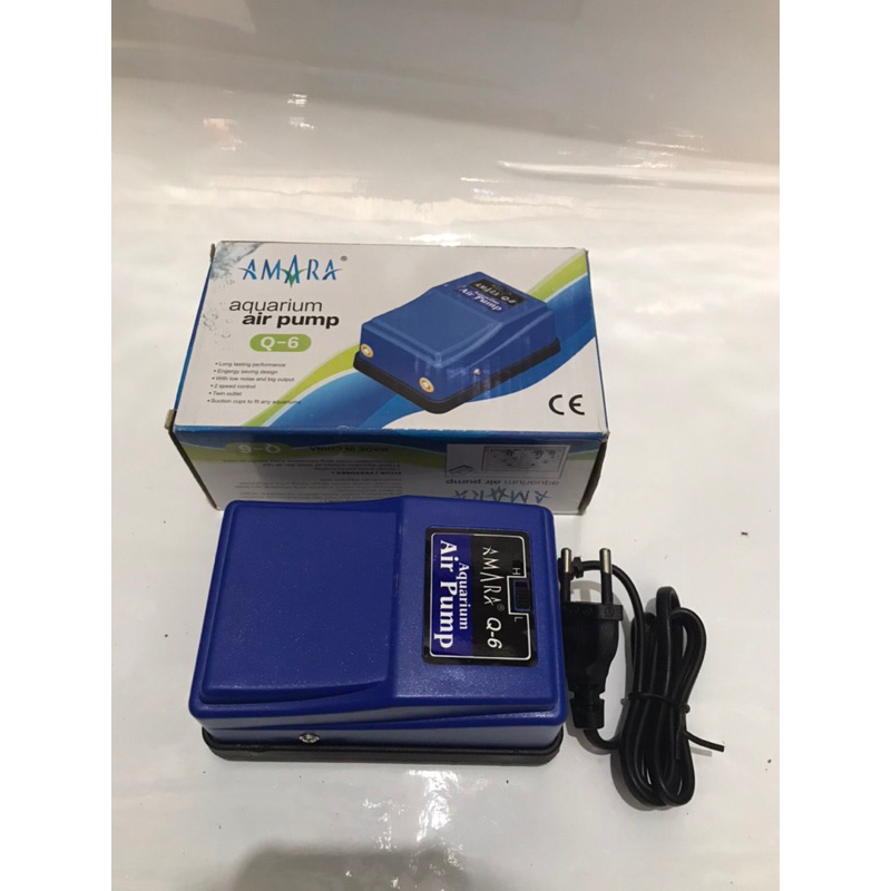 AMARA Q-6 Mesin aerator pompa udara 2lubang AMARA Q-6