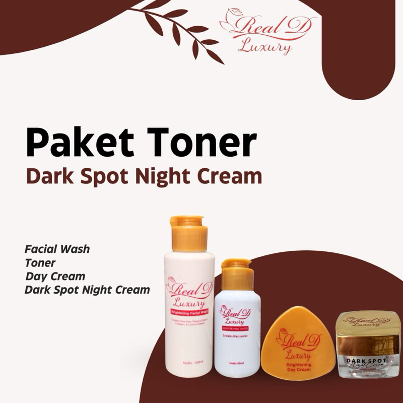 CREAM RD LUXURY - CREAM REAL D LUXURY - CREAM REAL D PAKET WHITENING - KRIM PAKET TONER - KRIM PENGH