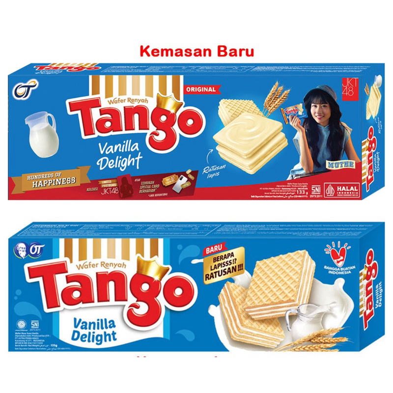 

Tango wafer chocolate vanilla strawberry 133gr