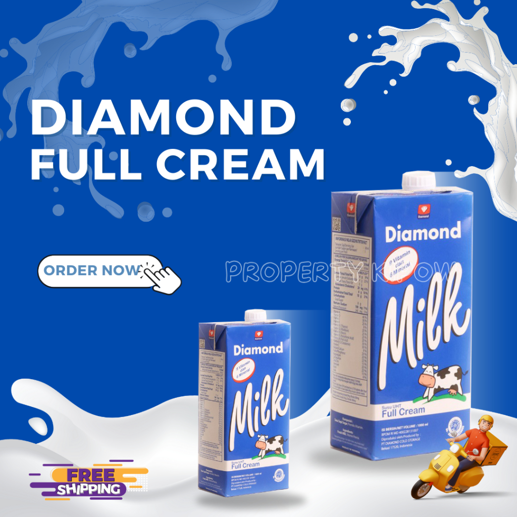 

Susu Diamond UHT # Full Cream # Susu UHT # Susu Diamond # Susu Cair # Minuman Kekinian # KiPOW