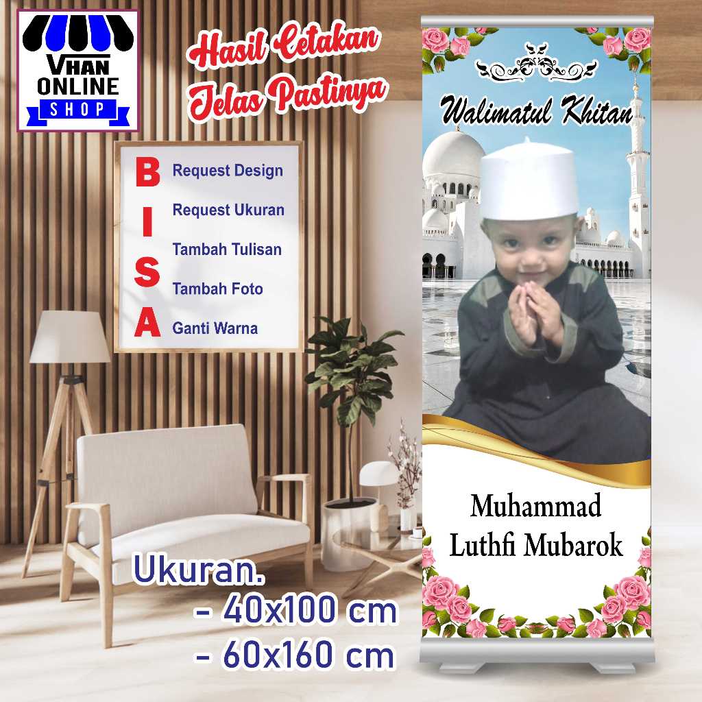 Cetak Banner Spanduk Cerah Untuk Khitanan, Walimatul Khitan