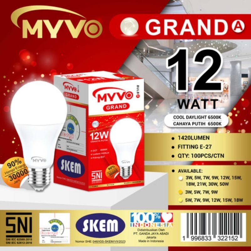 lampu myvo grand A 12w