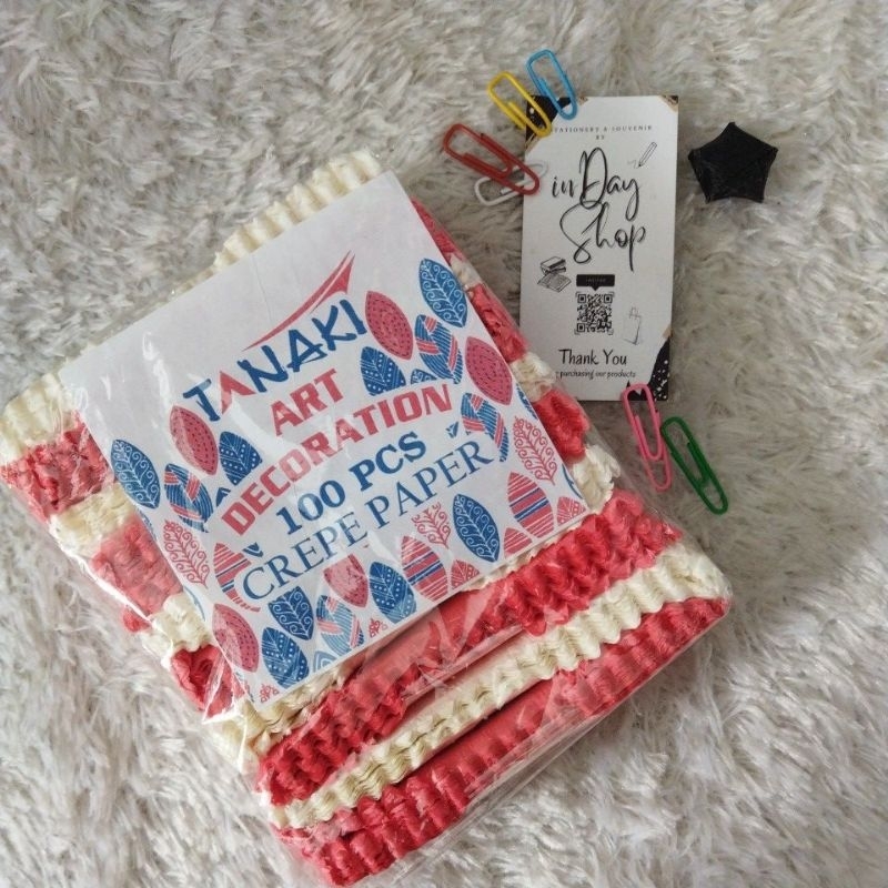 (10pcs) Kertas Krep/Babat Potong | INDAY SHOP