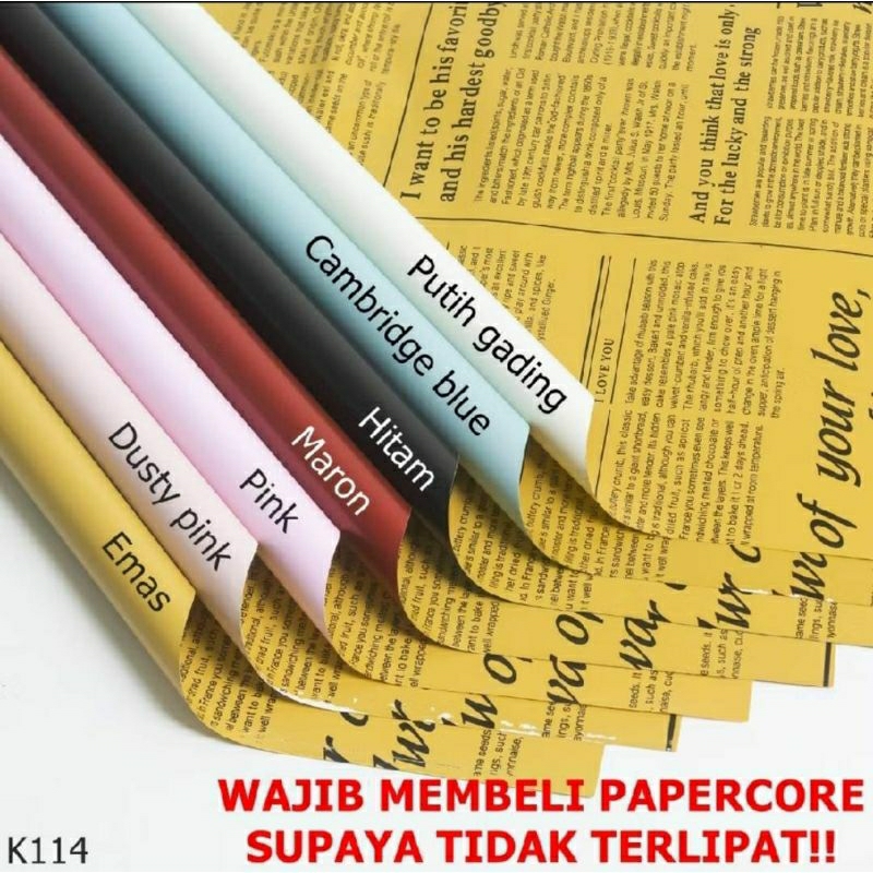 

Kertas Cellophane Motif Koran K114-7088 [Isi 5 Lembar sudah termasuk paper core]