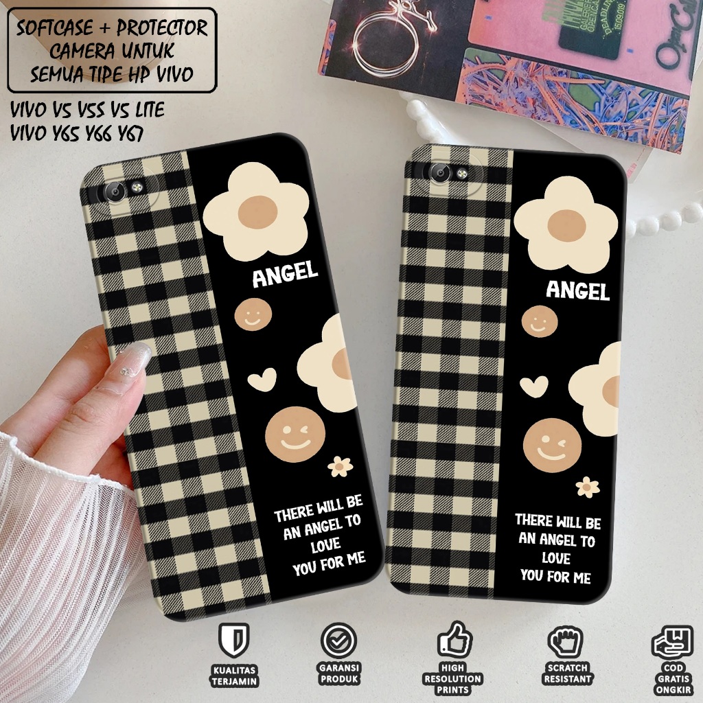 CASE VIVO 1719 - Case Hp VIVO 1719 - Softcase Hp VIVO 1719 Motif (FLOWER) Case Pro Camera - Case Hp 
