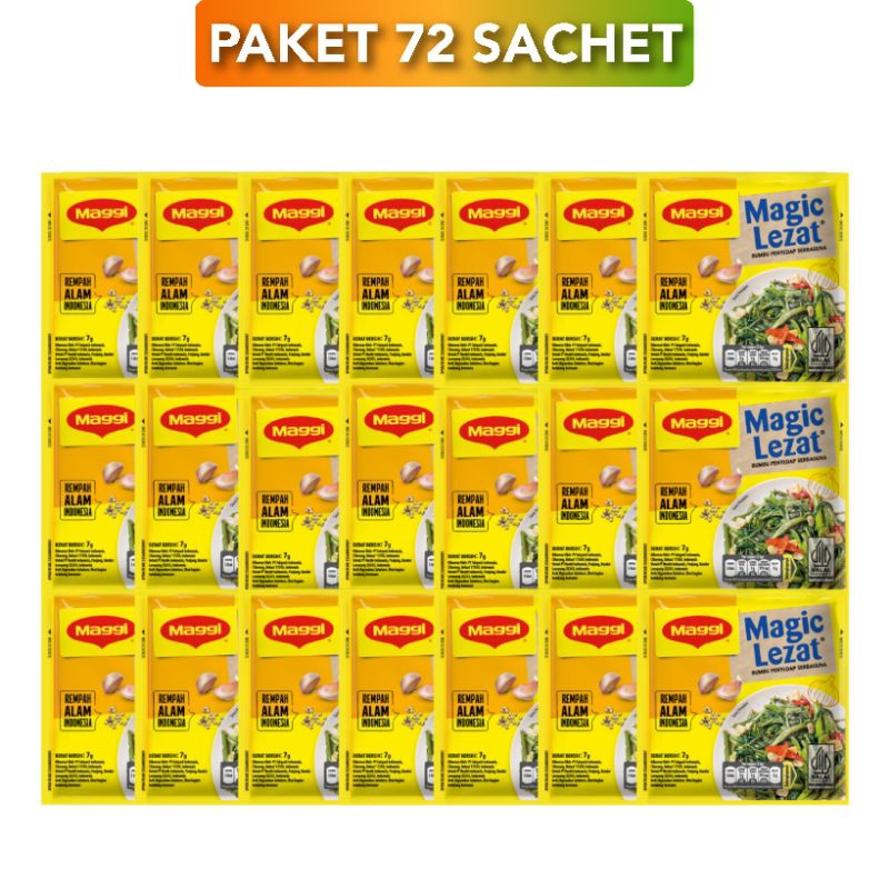 

Maggi Magic Lezat 72 Sachet / 6 Renteng