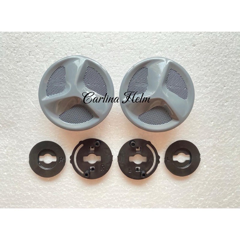 PAKET SIDE LOCK dan GEAR COVER HELM YAMAHA GRAND FILANO ORIGINAL