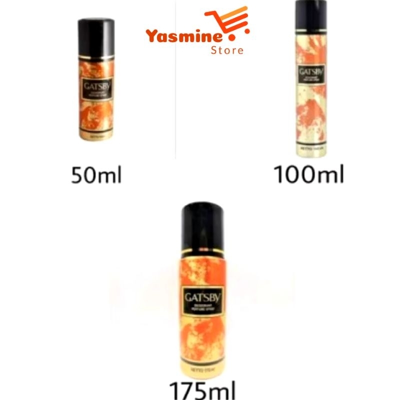 GATSBY DEODORANT PARFUM SPRAY KALENG 50ml 100ml 175ml