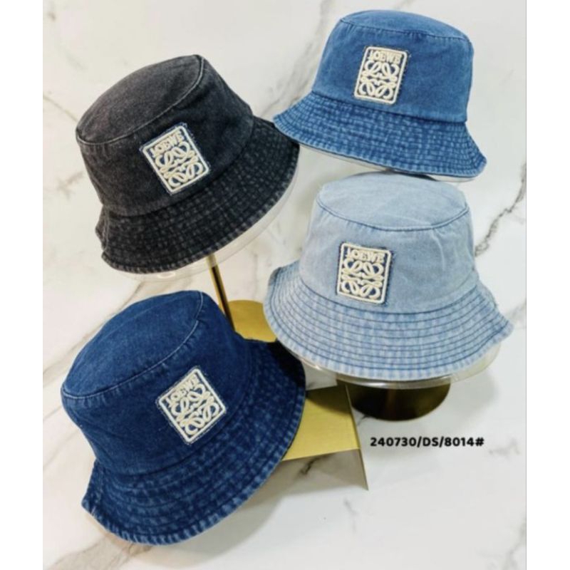 GROSIR TOPI BUCKET HAT LOEWE JEANS DENIM LWE