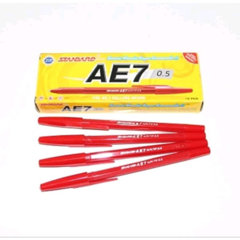 

Pen Standard AE7 warna Hitam / Biru / Merah - HARGA PER 1 PCS