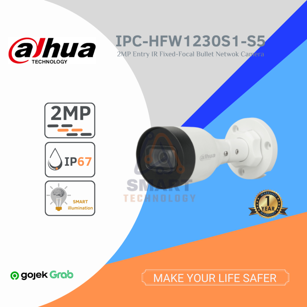 Dahua IPC HFW1230S1-A S5 2MP Audio Mic Bullet IP Camera HFW1230S1-A