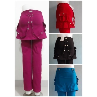 Celana Rok Senam Rantai Katun Spandex Super
