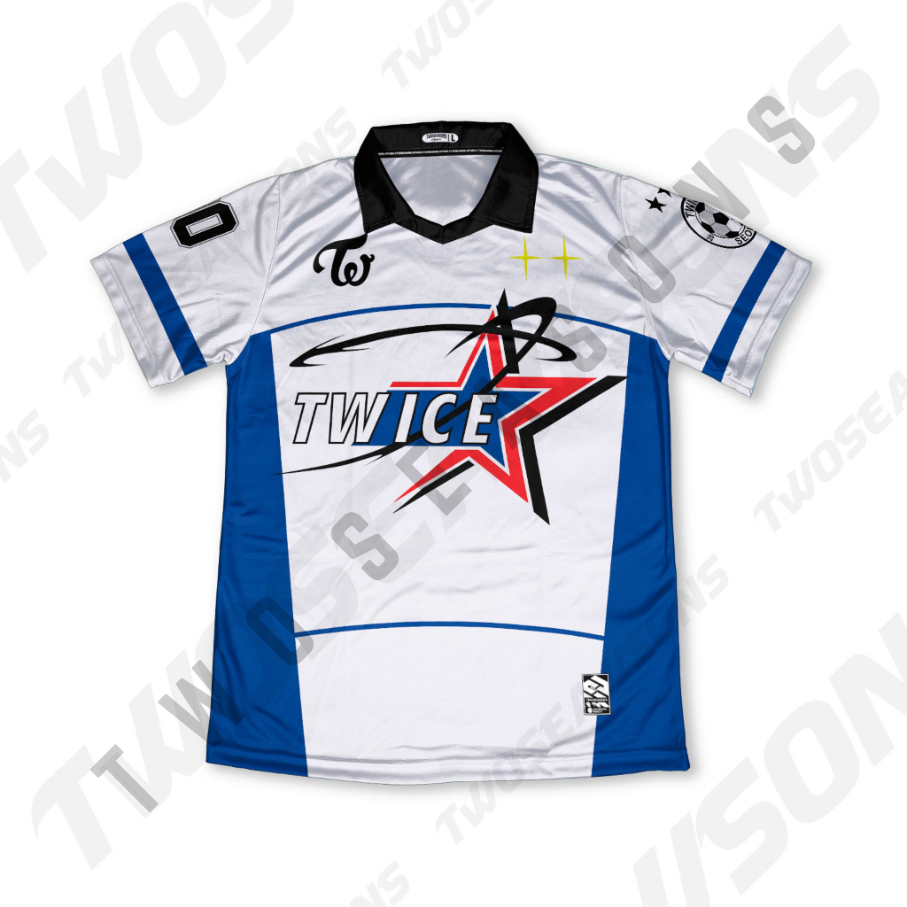 Kaos Baju Tshirt Jersey Vintage Twice Once K-League Fanmade Kpop Edition Custom Full Printing