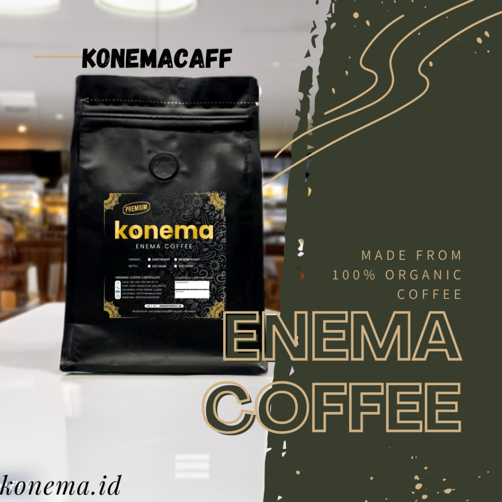 

Konema Premium KOPI ENEMA LIGHT ROAST 500 gram