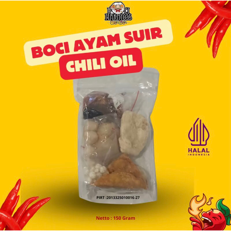 

Boci Ayam Suwir Chili Oil Maknyoss