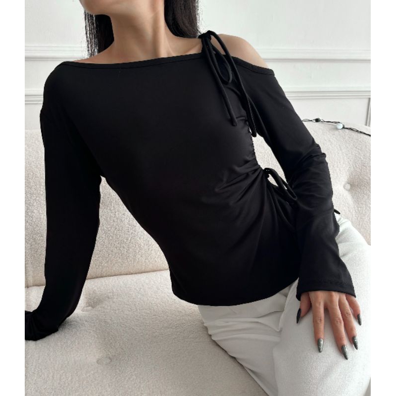 [PROMO OPENING] LADIESISTER - LANORA SABRINA TOP KOREA BASIC