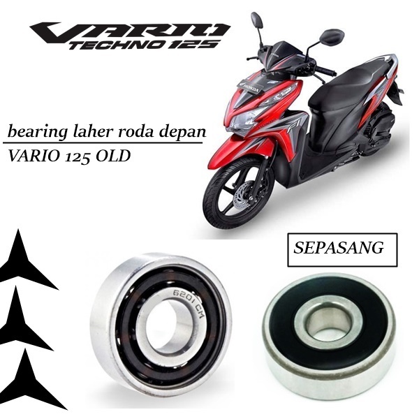Laher Laher Bearing 6201 Roda Depan Motorhonda vario 125 fi (2012 - 2015) Sepasang