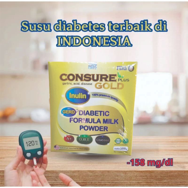 

Paket 8 Box Susu Konsure Gold Susu Diabetes dan Maag serta Asam Lambung Akut 100% Asli BPOM