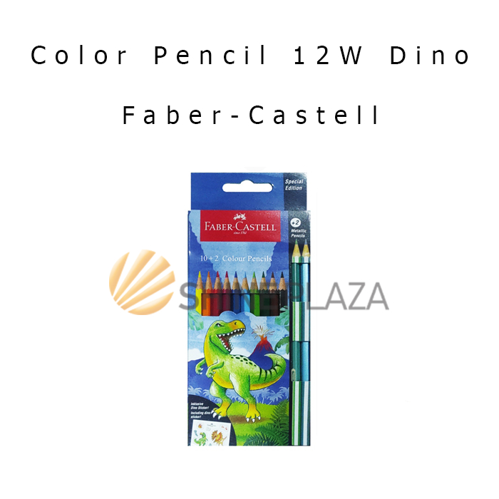 

Pensil Warna Faber-Castell 12 Colors Dino Special Edition - Color Pencil 12 Colour